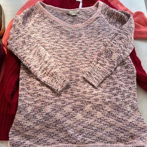 3/4 sleeve knit sweater